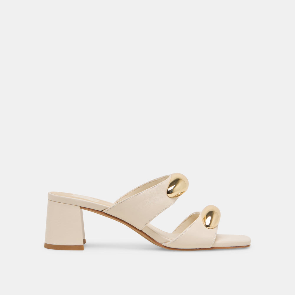 Barnet Bone Leather Heels | Women Dolce Vita