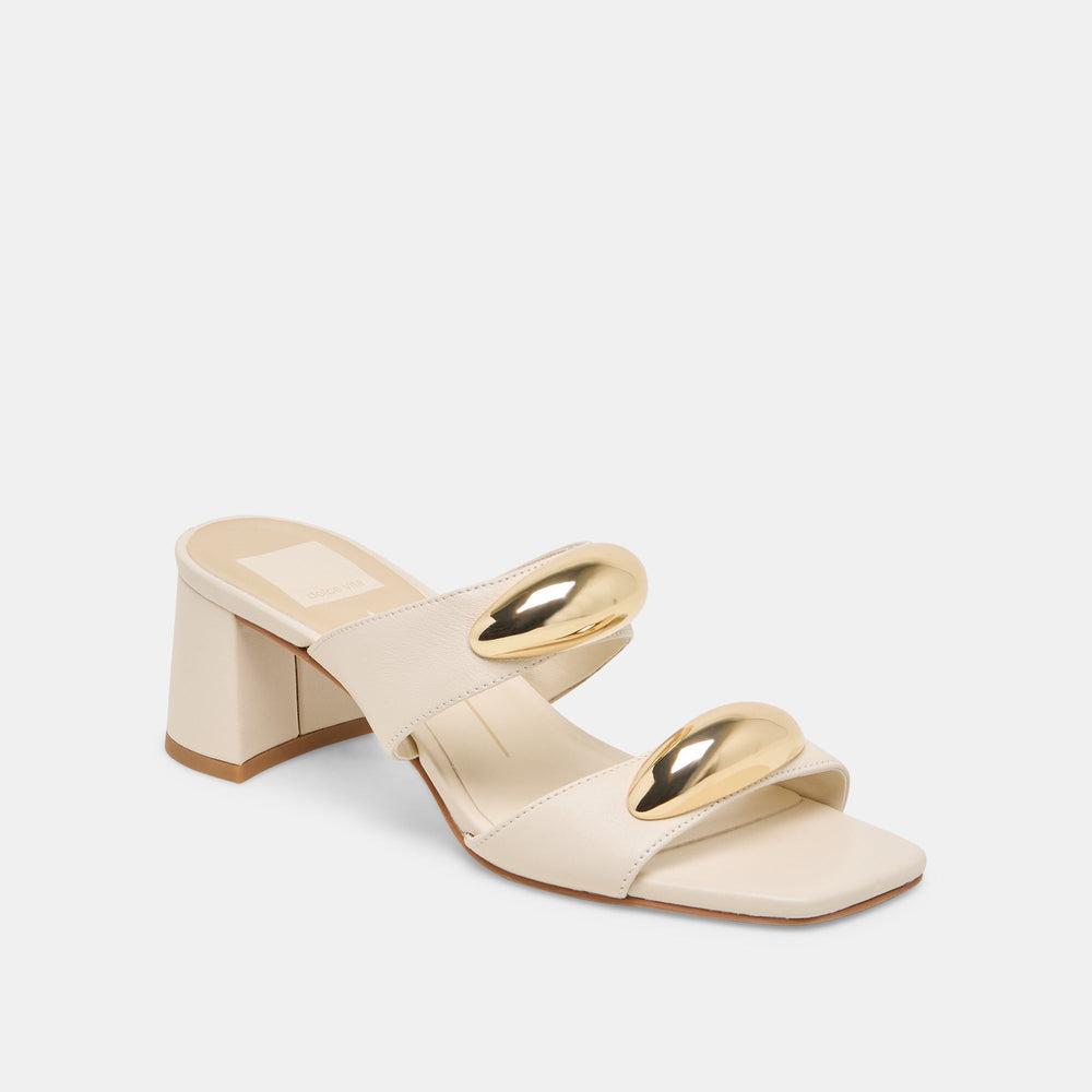 Barnet Bone Leather Heels | Women Dolce Vita