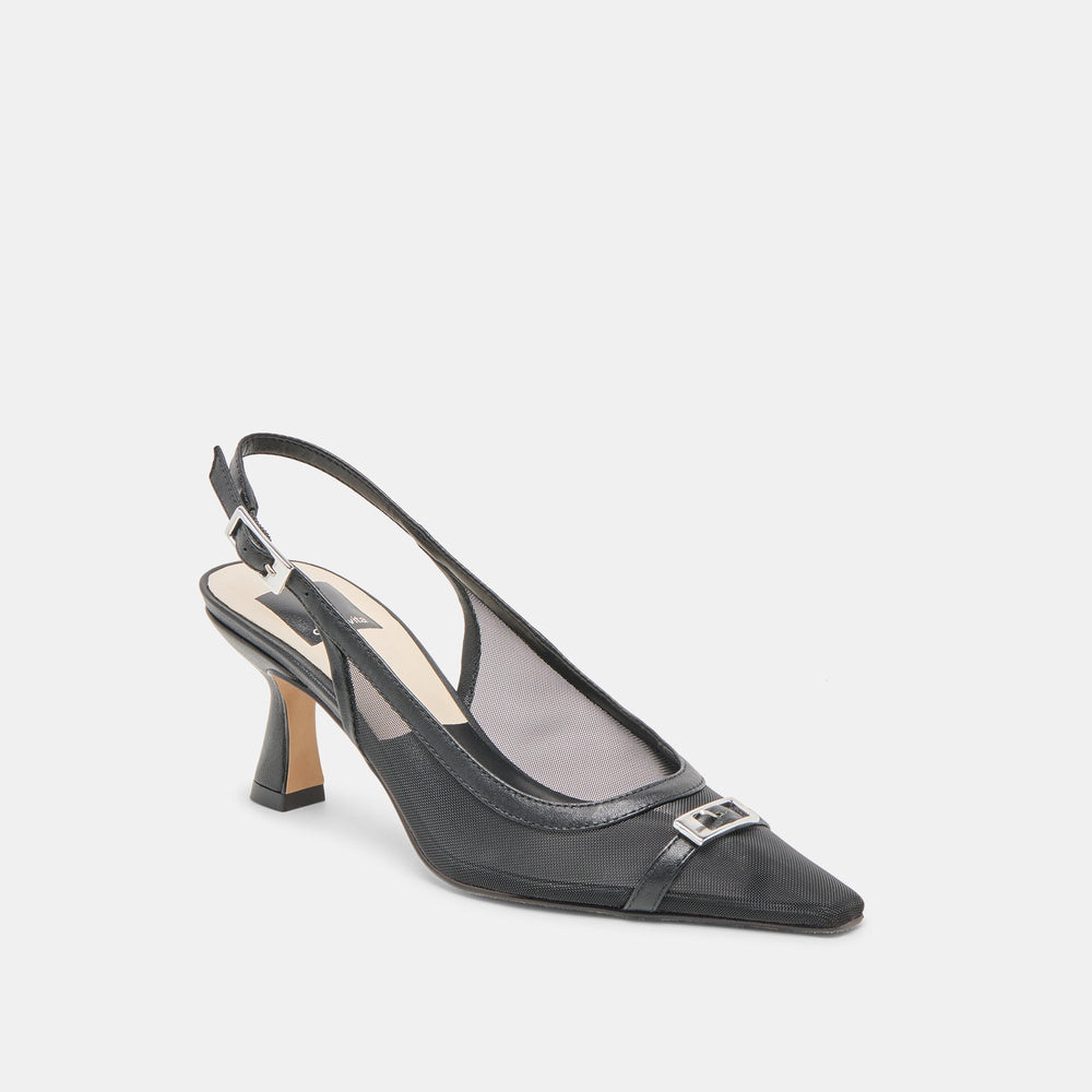 Lorine Onyx Mesh Heels | Dolce Vita Women