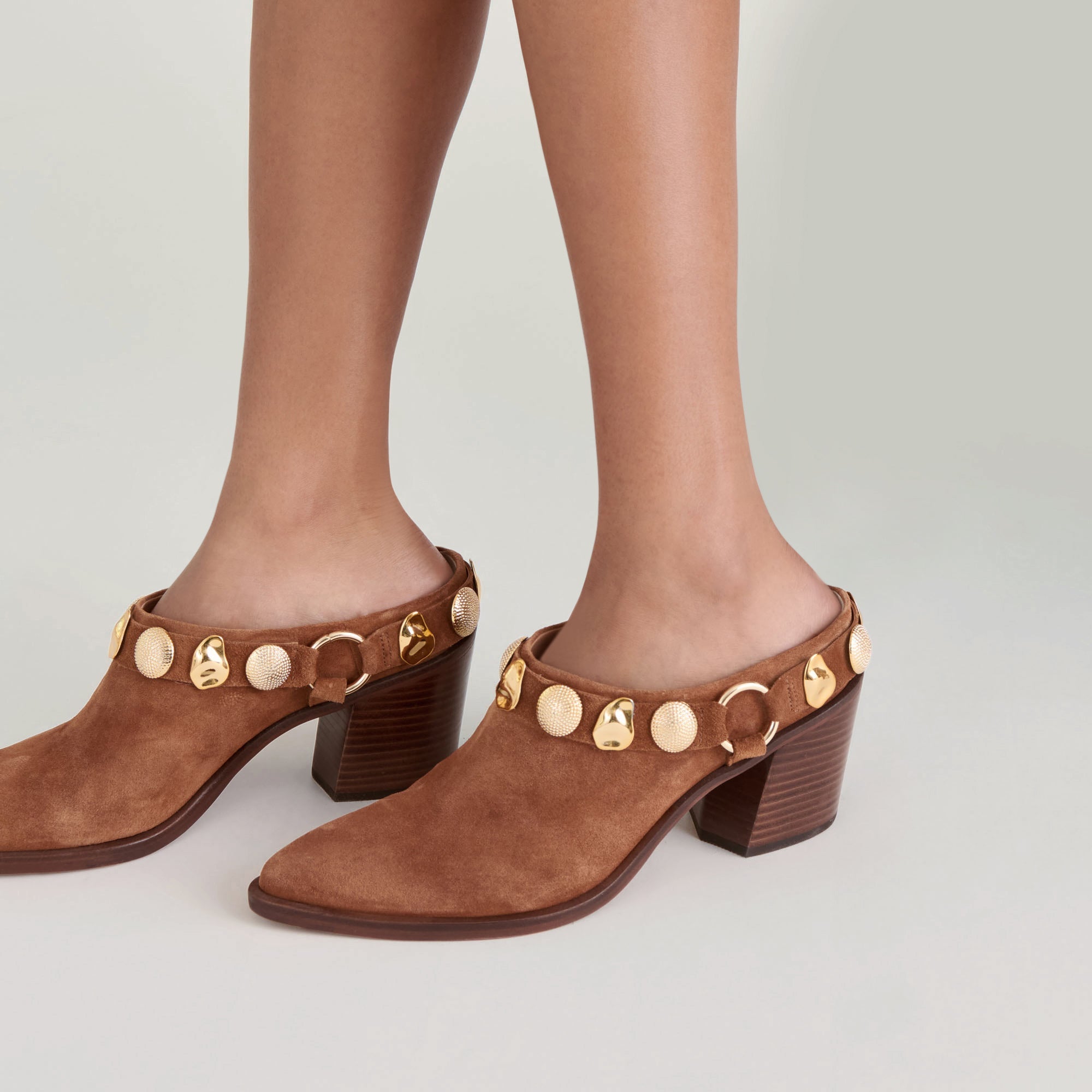 Kanyon Brown Suede Heels | Women Dolce Vita