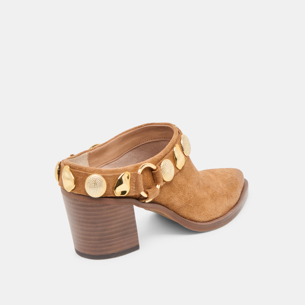 Kanyon Brown Suede Heels | Women Dolce Vita
