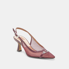 Lorine Burgundy Mesh Heels | Women Dolce Vita