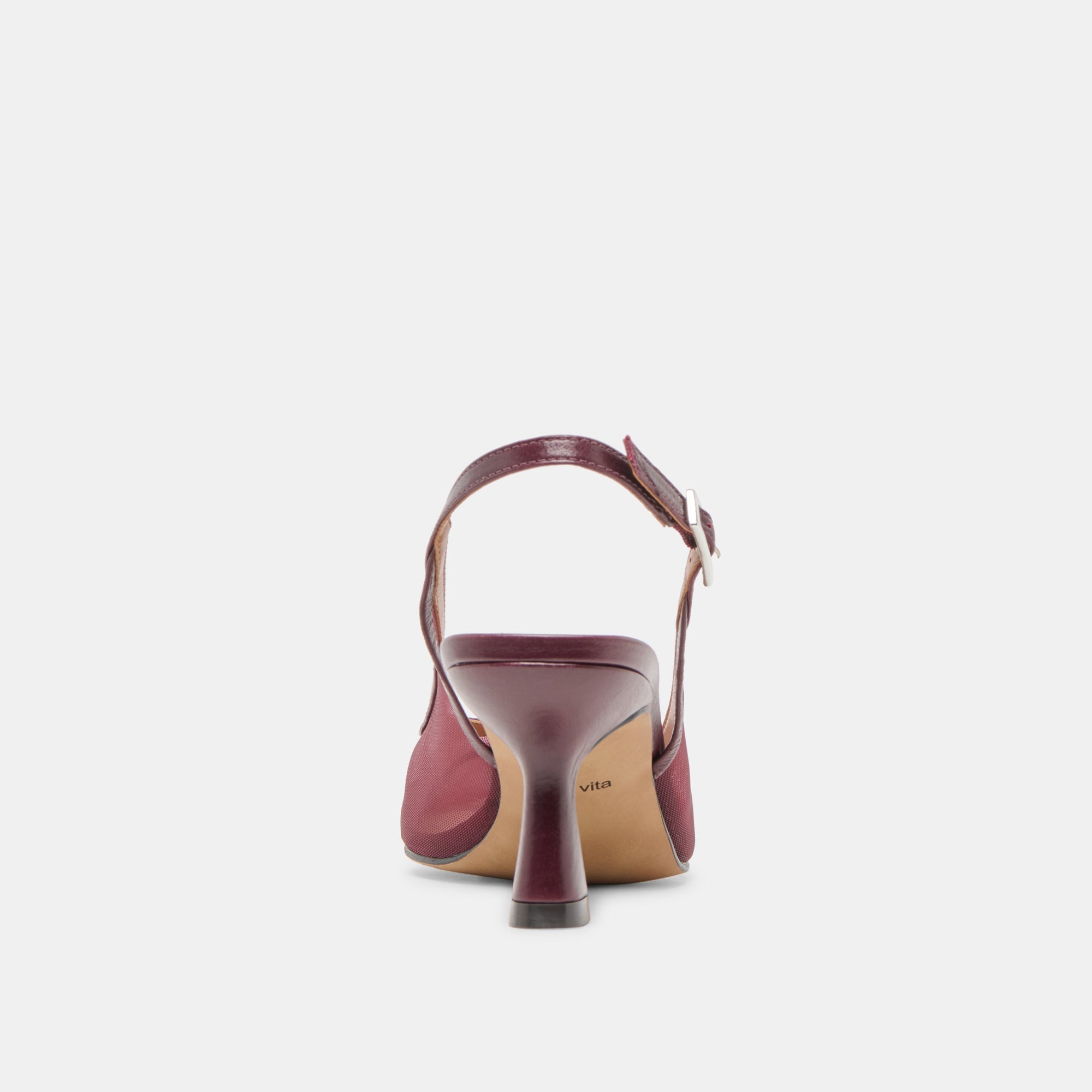 Lorine Burgundy Mesh Heels | Women Dolce Vita