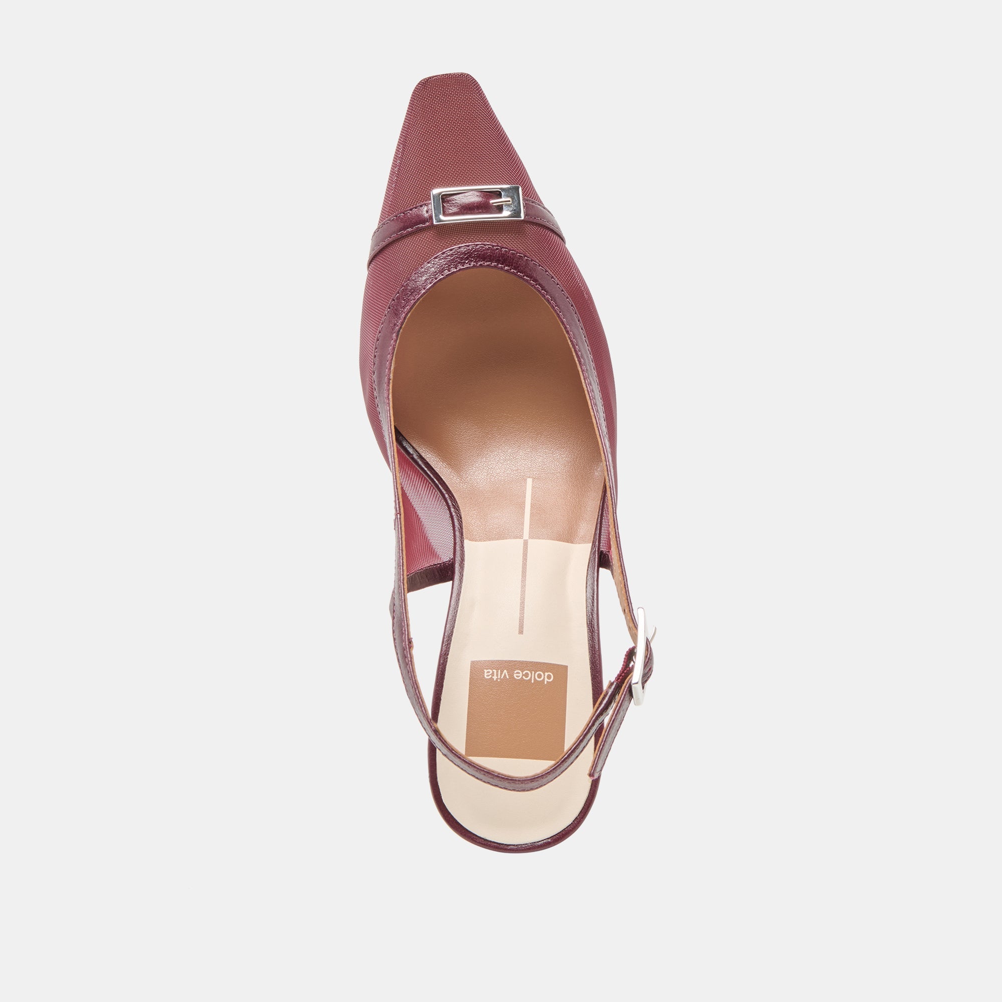 Lorine Burgundy Mesh Heels | Women Dolce Vita