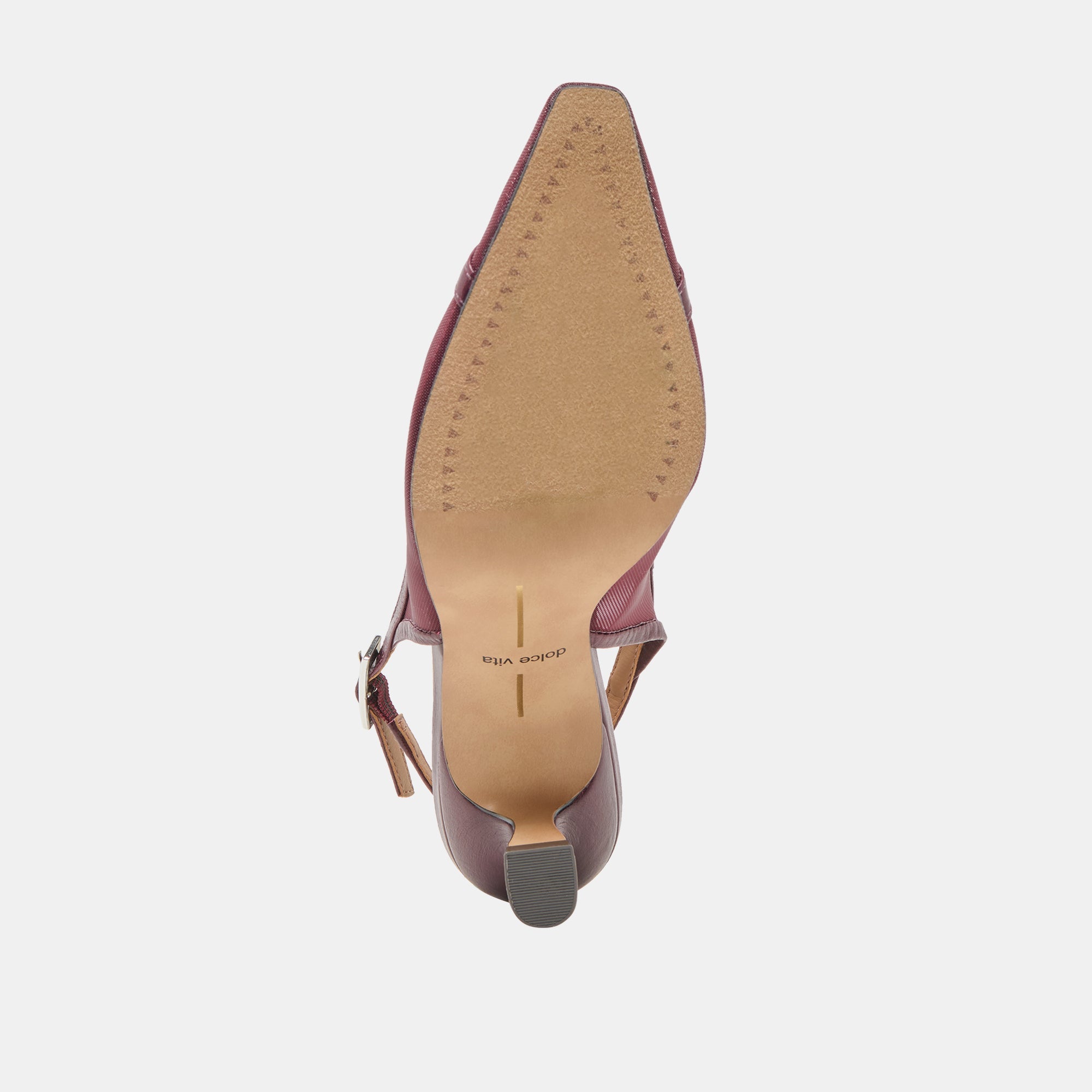 Lorine Burgundy Mesh Heels | Women Dolce Vita