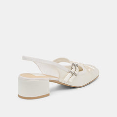 Loris True White Satin Heels | Dolce Vita Women
