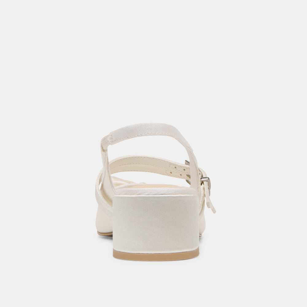 Loris True White Satin Heels | Dolce Vita Women