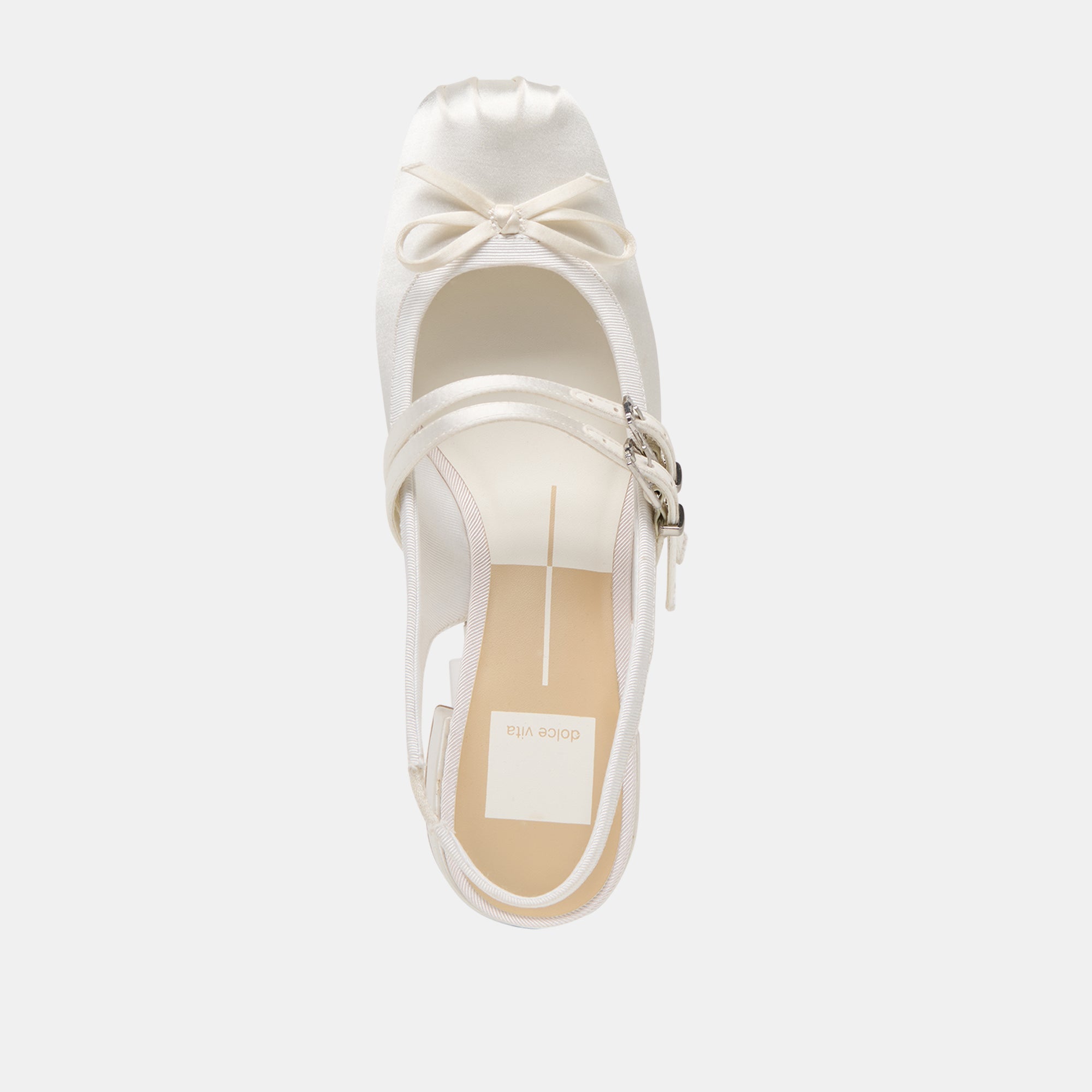 Loris True White Satin Heels | Dolce Vita Women