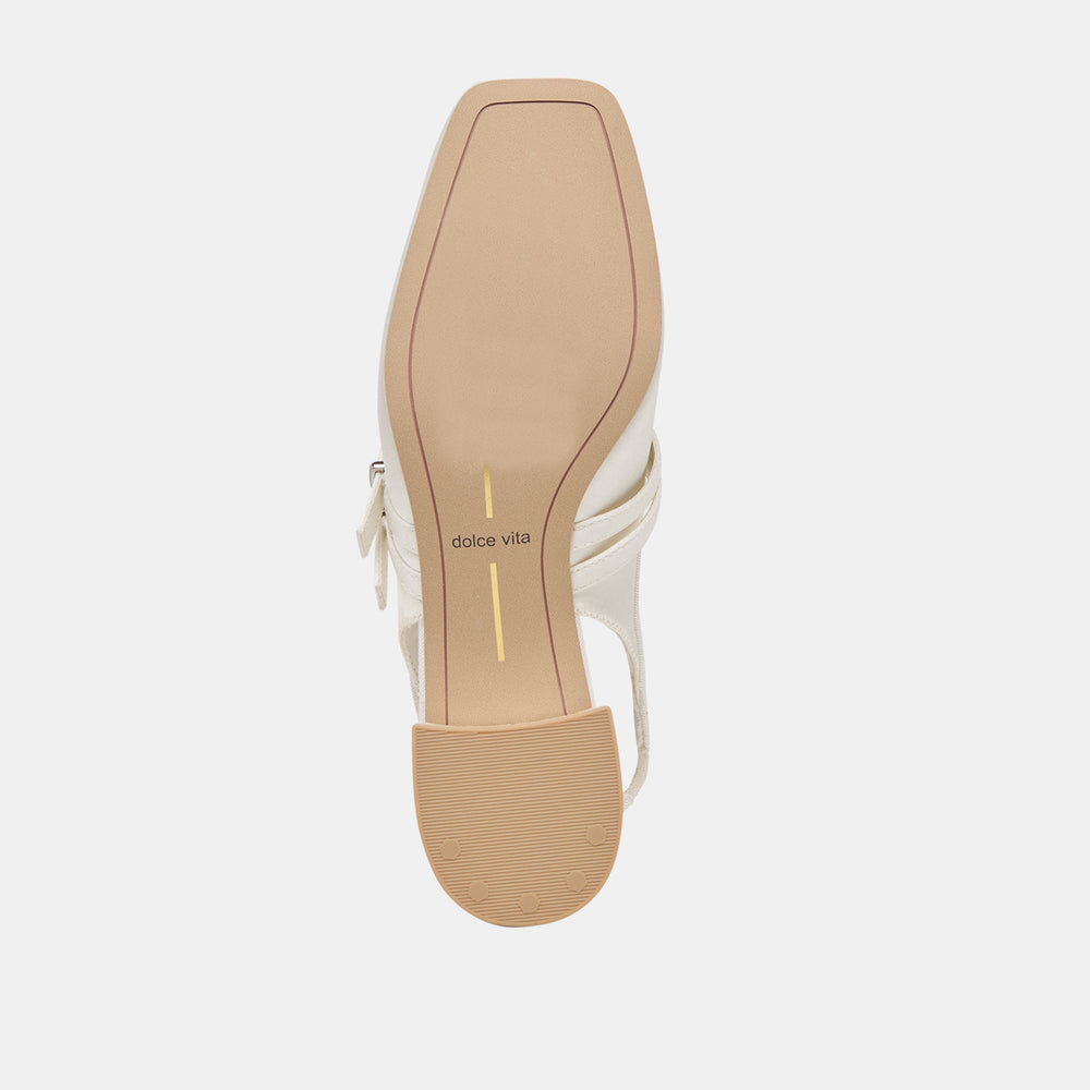 Loris True White Satin Heels | Dolce Vita Women