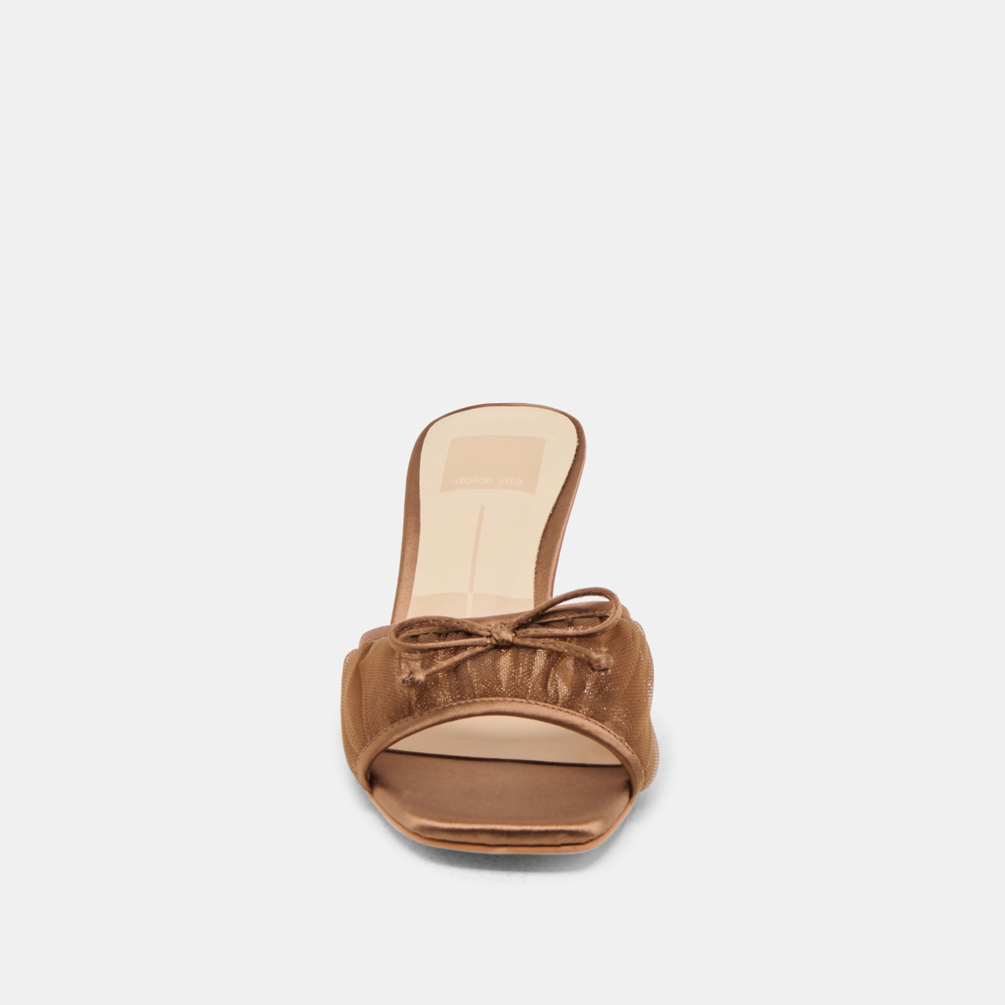 Galen Mid Brown Tulle Heels | Women Dolce Vita