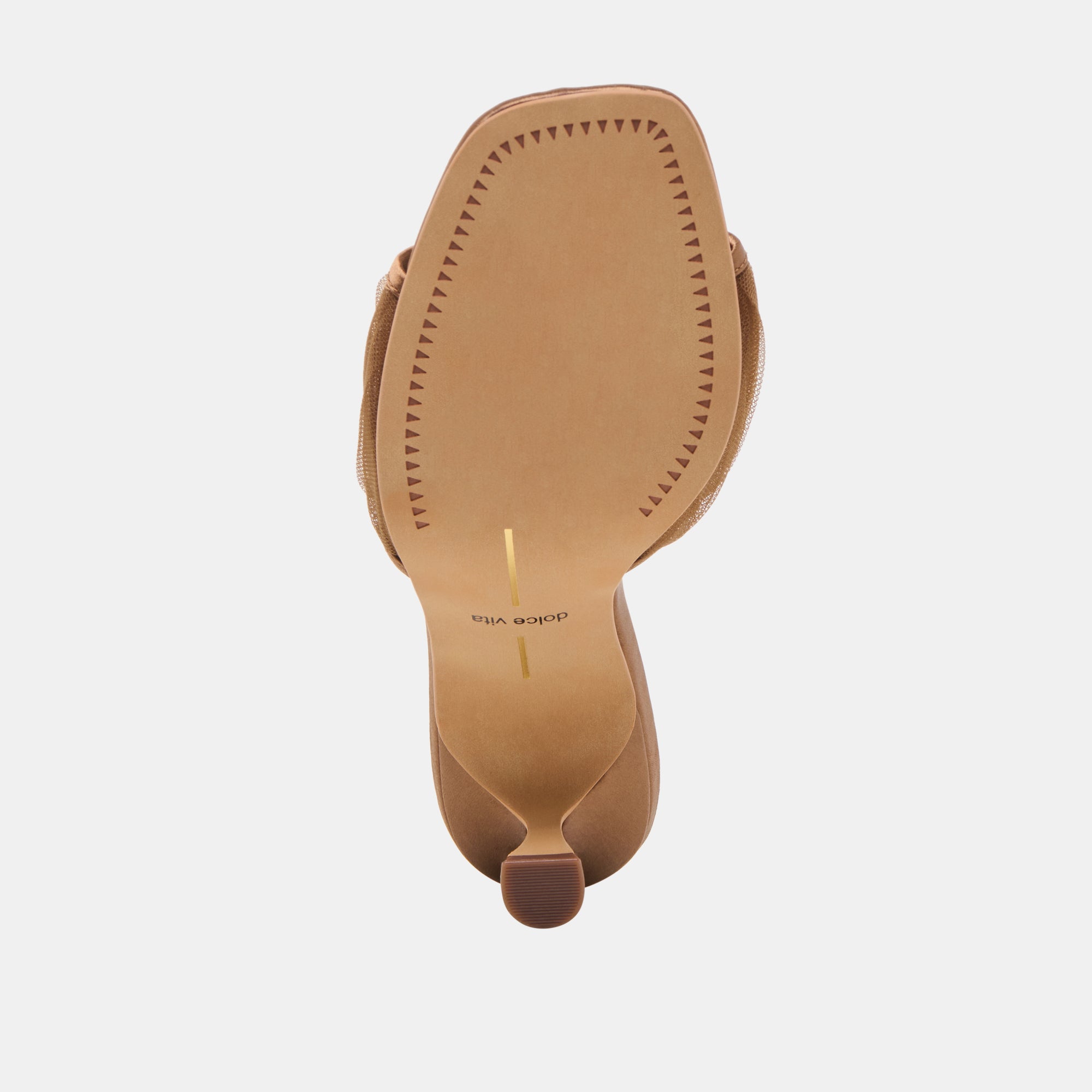 Galen Mid Brown Tulle Heels | Women Dolce Vita