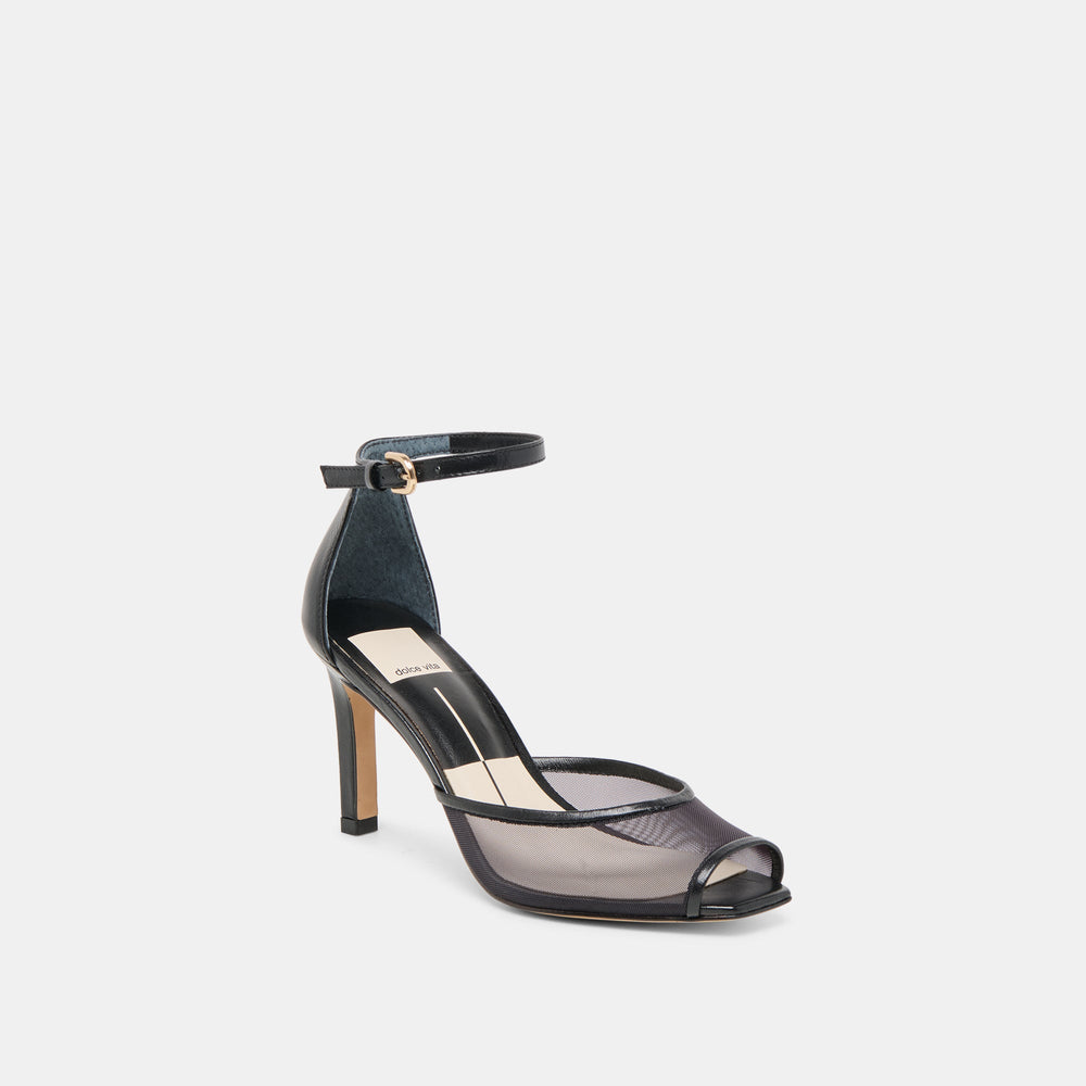 Serlo Onyx Mesh Heels | Women Dolce Vita