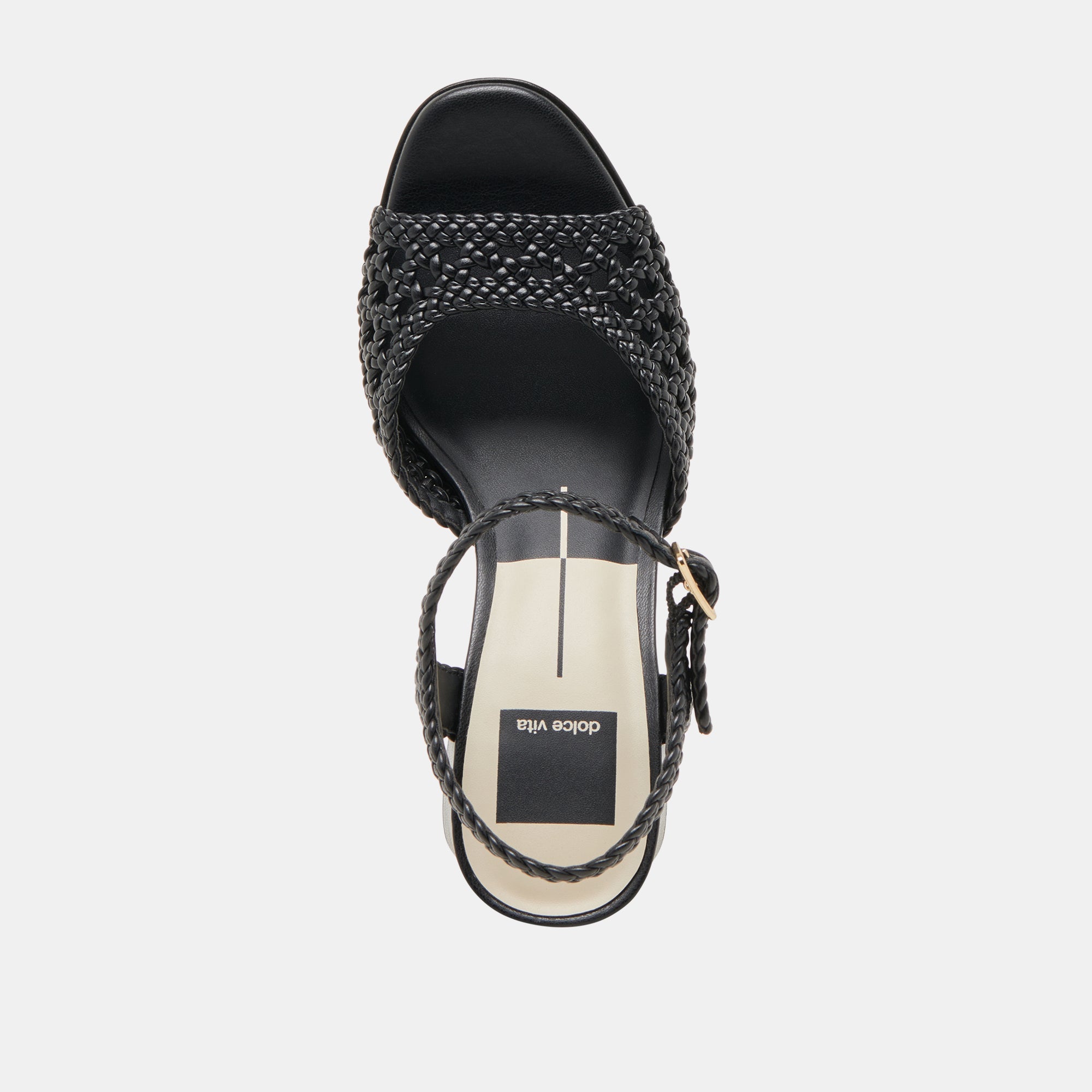 PEYTEN WIDE HEELS BLACK WOVEN STELLA | Dolce Vita Women