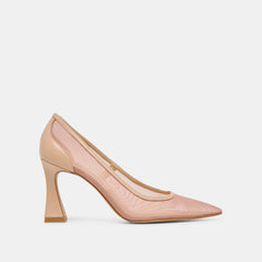 Malory Lt Tan Mesh Heels | Women Dolce Vita