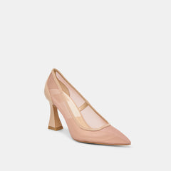 Malory Lt Tan Mesh Heels | Women Dolce Vita