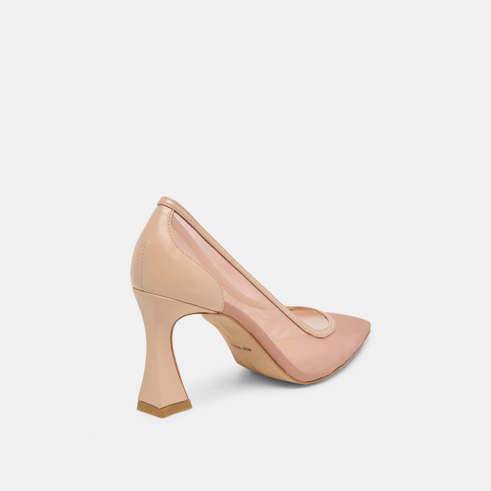 Malory Lt Tan Mesh Heels | Women Dolce Vita