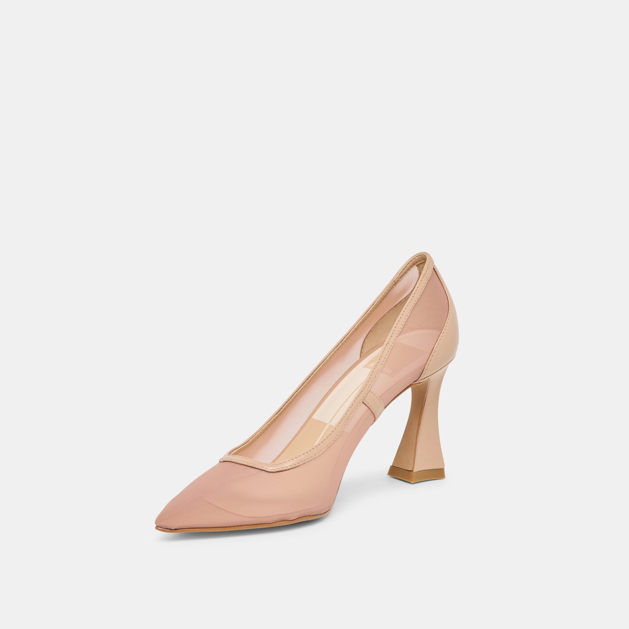 Malory Lt Tan Mesh Heels | Women Dolce Vita