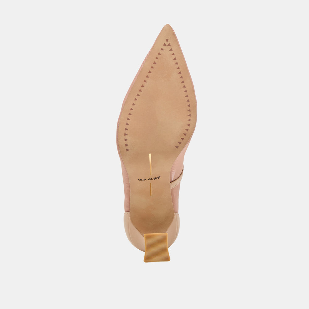 Malory Lt Tan Mesh Heels | Women Dolce Vita