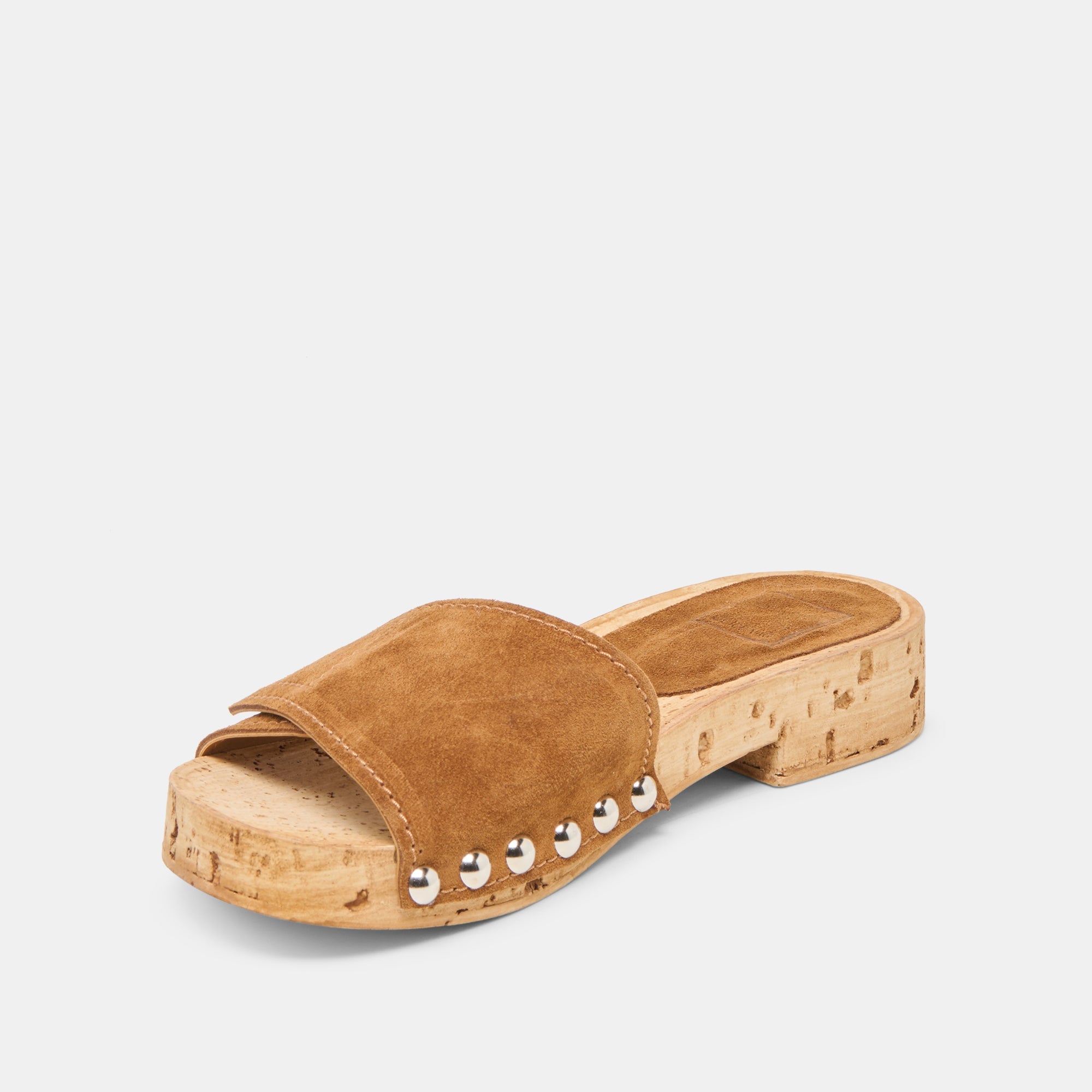 Sandy Chestnut Suede Sandals | Women Dolce Vita