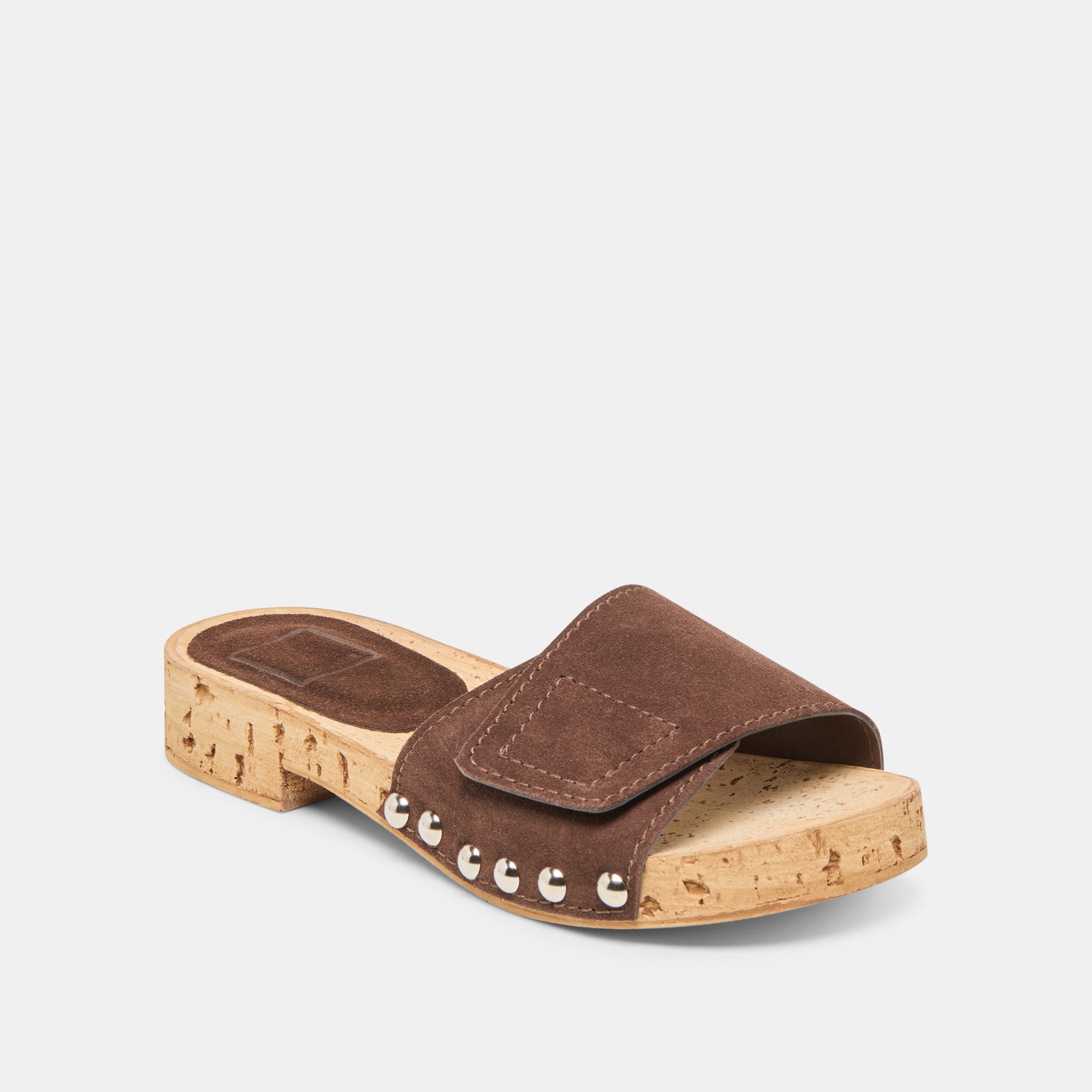 Sandy Dk Brown Suede Sandals | Dolce Vita Women