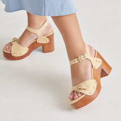 YANDY HEELS LT NATURAL RAFFIA | Dolce Vita Women