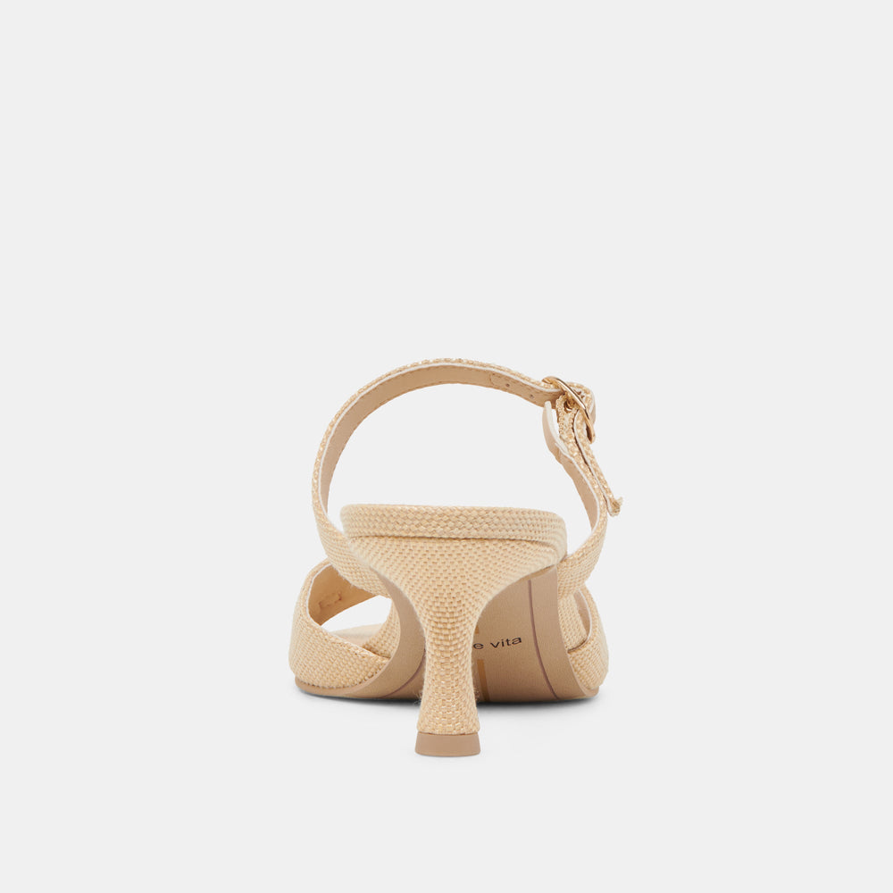 LORALI HEELS LT NATURAL RAFFIA | Women Dolce Vita