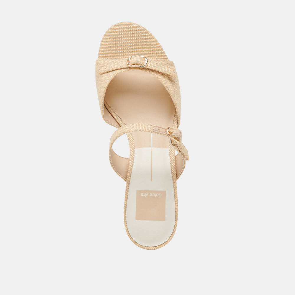 LORALI HEELS LT NATURAL RAFFIA | Women Dolce Vita