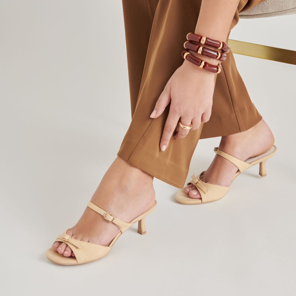 LORALI HEELS LT NATURAL RAFFIA | Women Dolce Vita