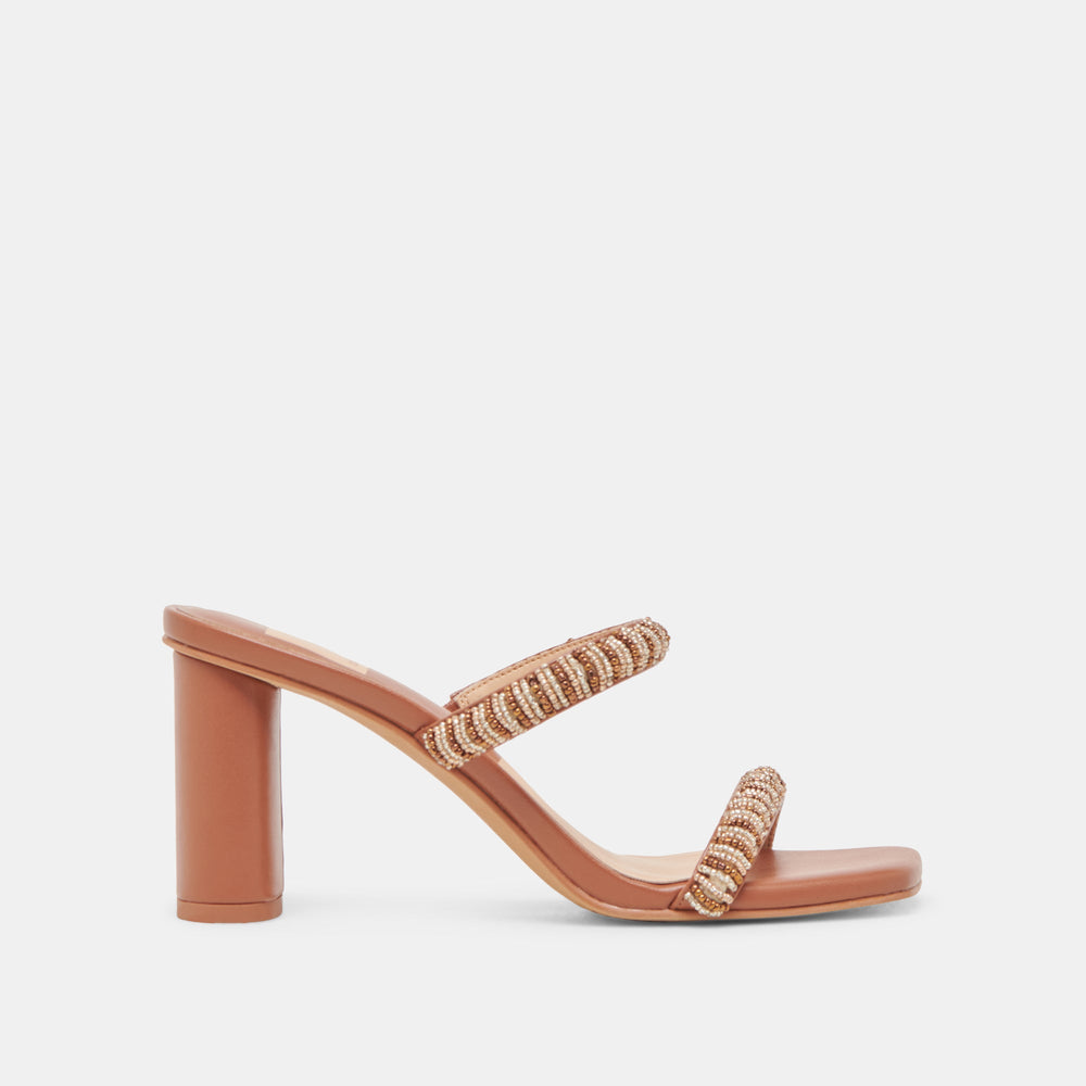NOLAH HEELS TAN MULTI BEADS | Women Dolce Vita
