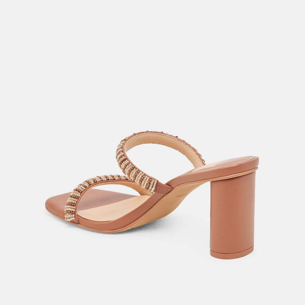 NOLAH HEELS TAN MULTI BEADS | Women Dolce Vita