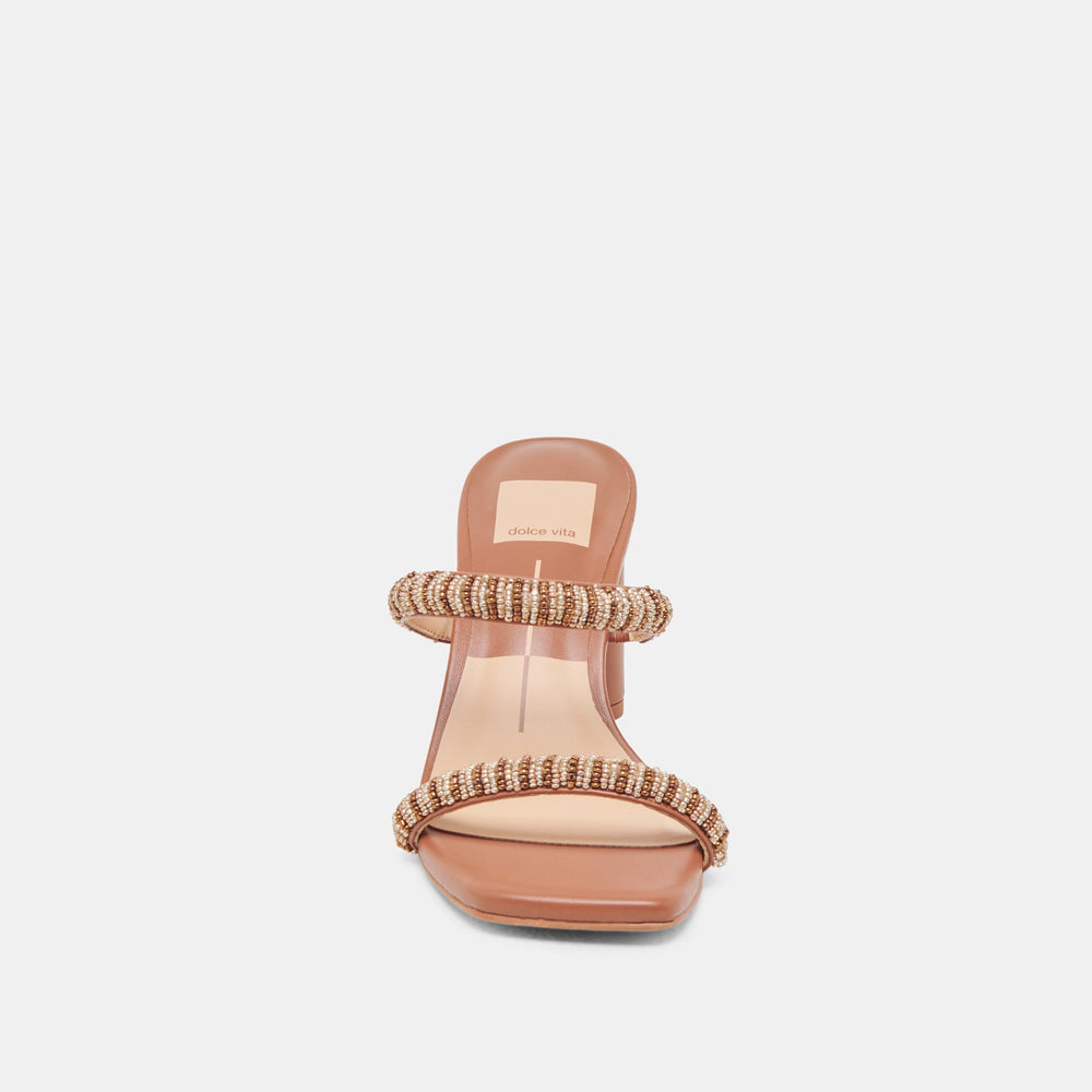 NOLAH HEELS TAN MULTI BEADS | Women Dolce Vita