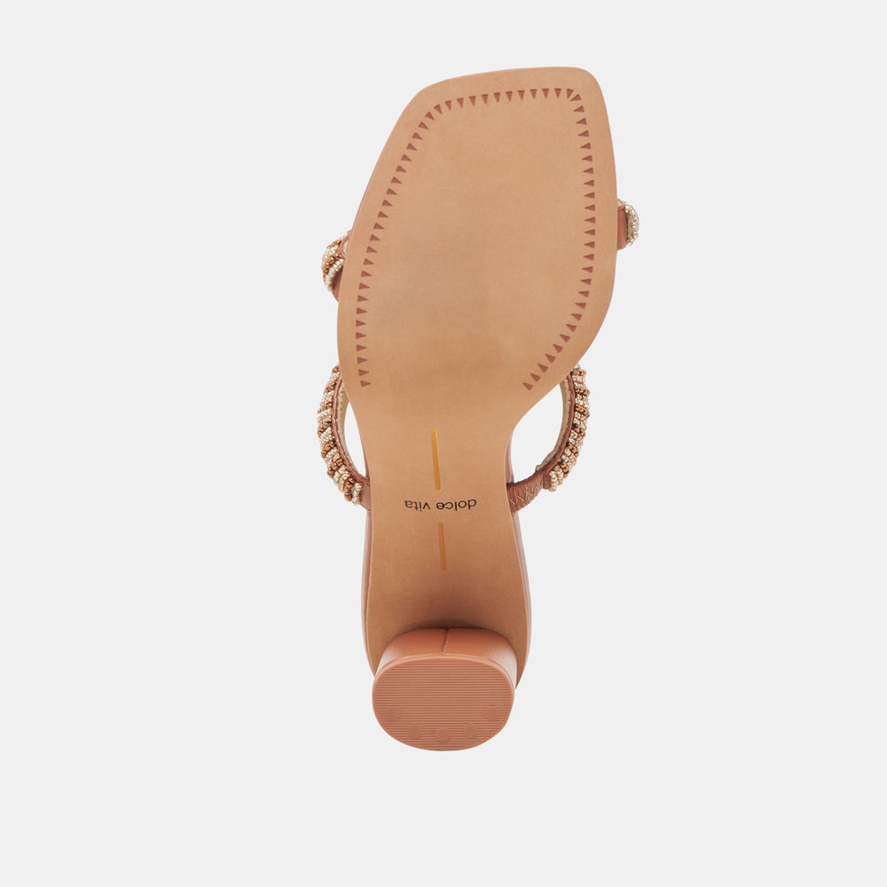 NOLAH HEELS TAN MULTI BEADS | Women Dolce Vita