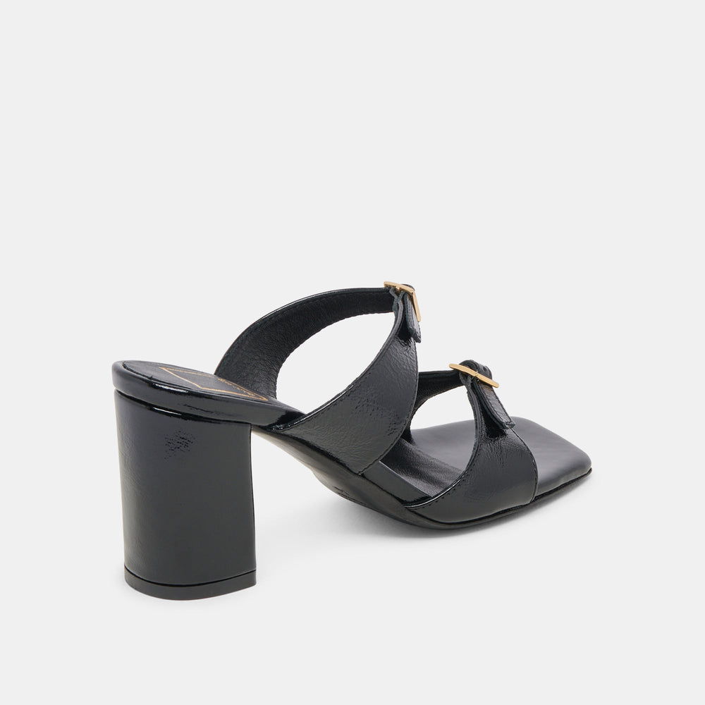 SHANE HEELS MIDNIGHT CRINKLE PATENT | Dolce Vita Women