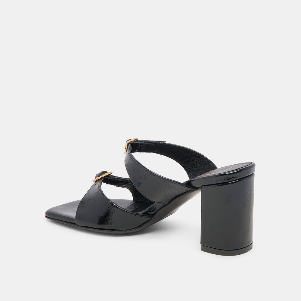 SHANE HEELS MIDNIGHT CRINKLE PATENT | Dolce Vita Women