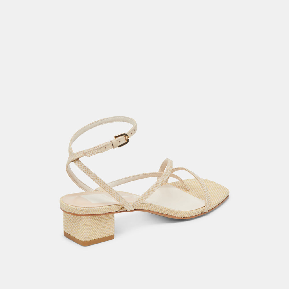 KARLOS SANDALS NATURAL WOVEN RAFFIA | Women Dolce Vita