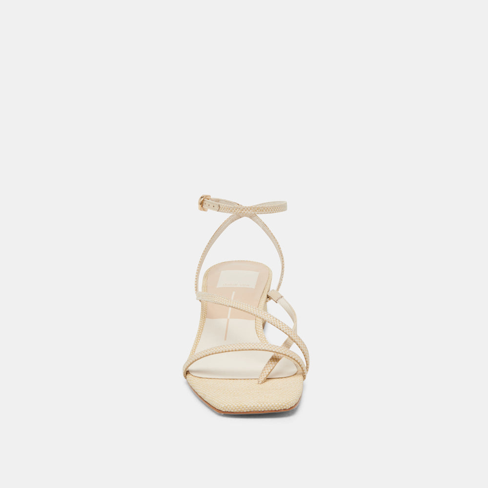 KARLOS SANDALS NATURAL WOVEN RAFFIA | Women Dolce Vita