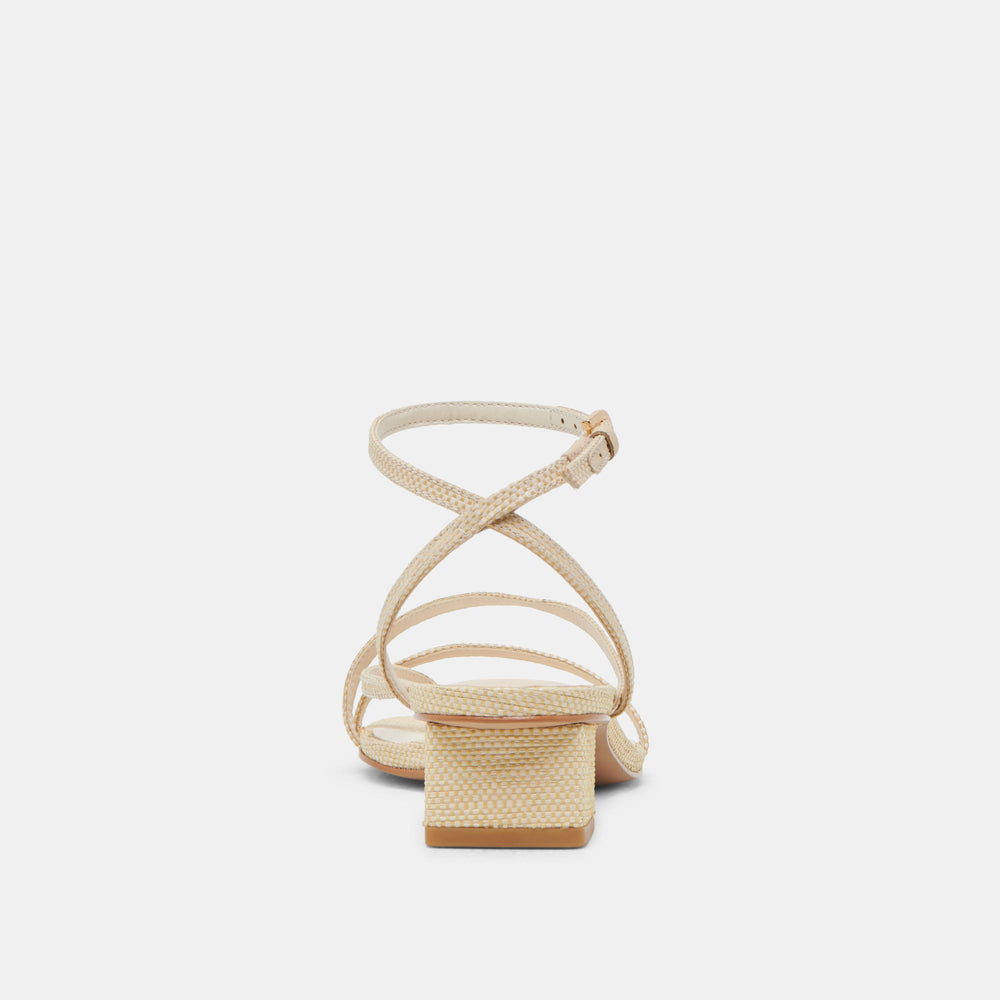 KARLOS SANDALS NATURAL WOVEN RAFFIA | Women Dolce Vita