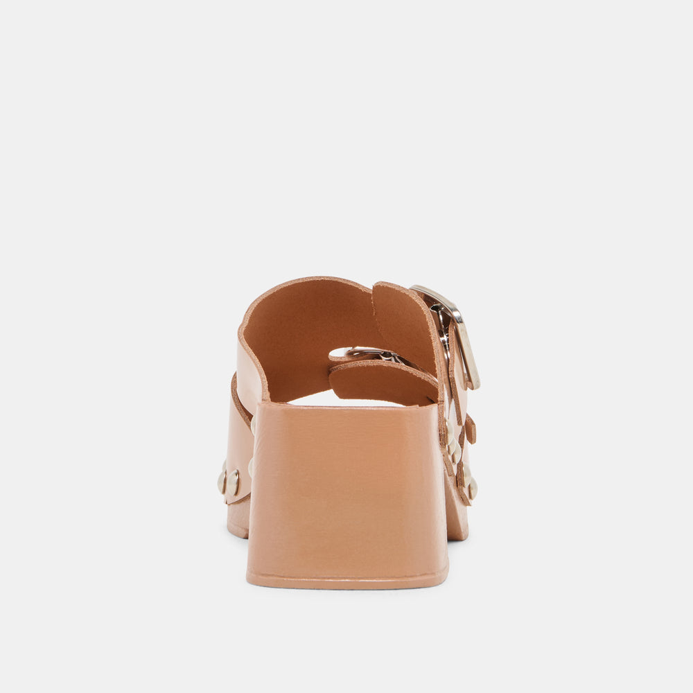 Melody Tan Leather Heels | Women Dolce Vita