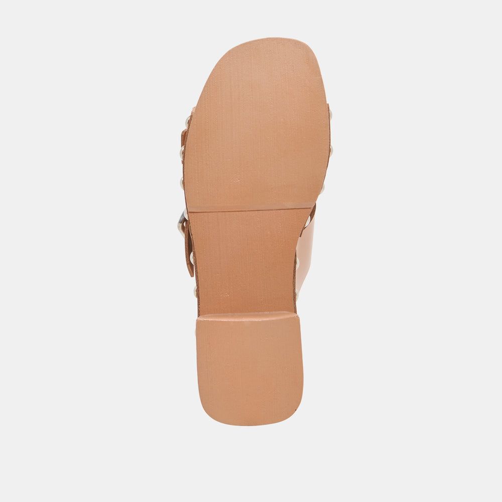 Melody Tan Leather Heels | Women Dolce Vita