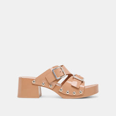 Melody Tan Leather Heels | Women Dolce Vita