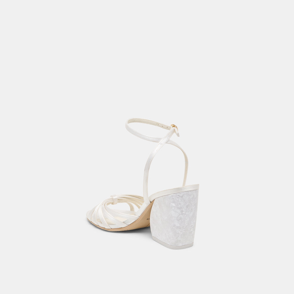Ronica True White Satin Heels | Dolce Vita Women