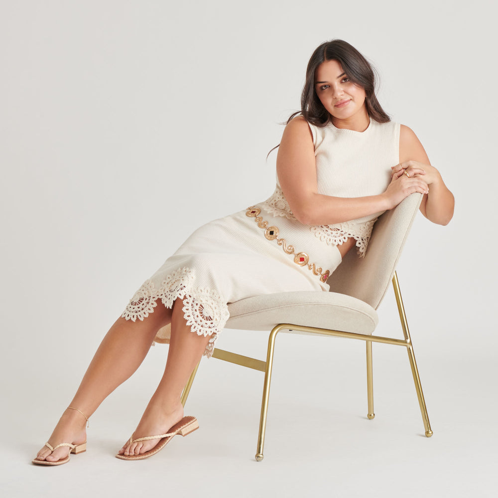 BARTY SANDALS LT NATURAL RAFFIA | Dolce Vita Women