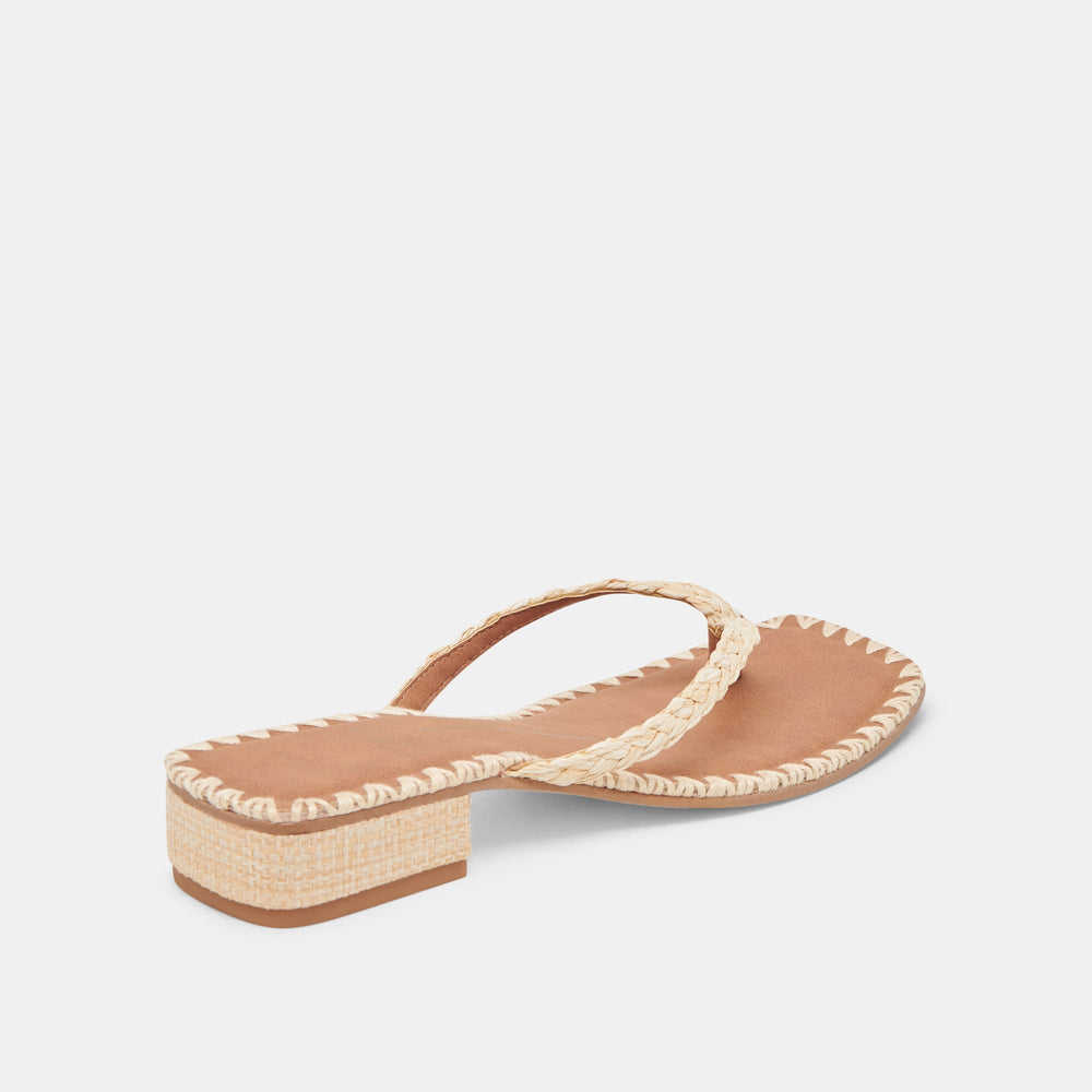 BARTY SANDALS LT NATURAL RAFFIA | Dolce Vita Women