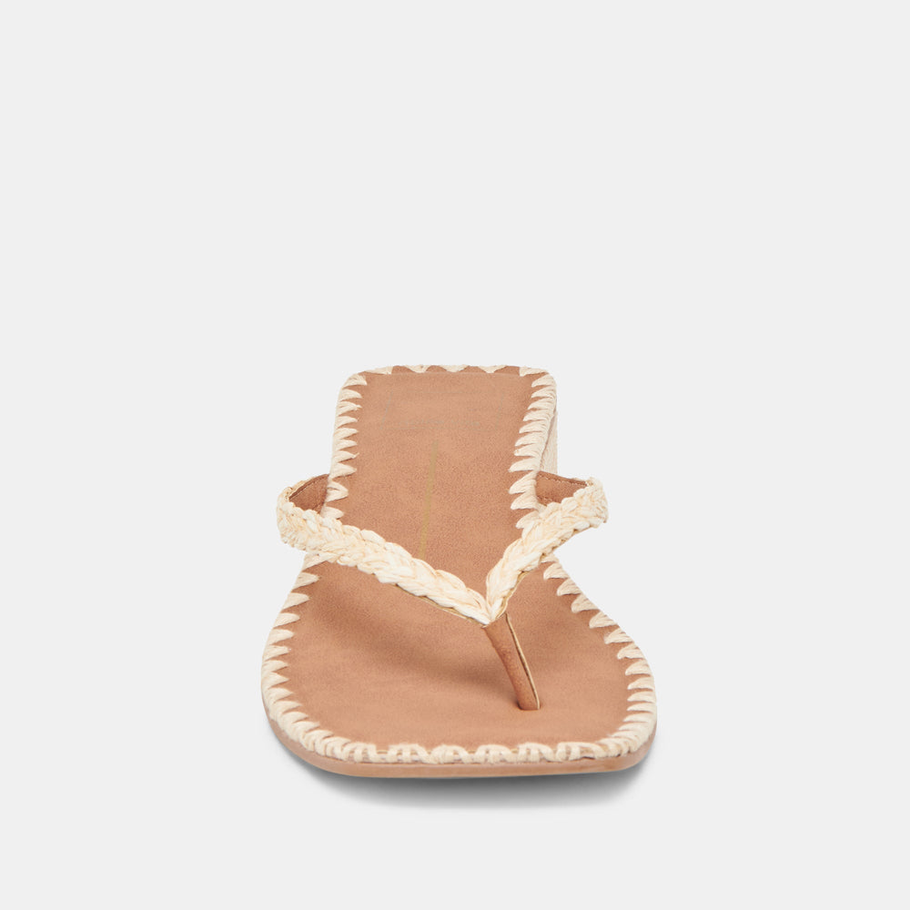 BARTY SANDALS LT NATURAL RAFFIA | Dolce Vita Women