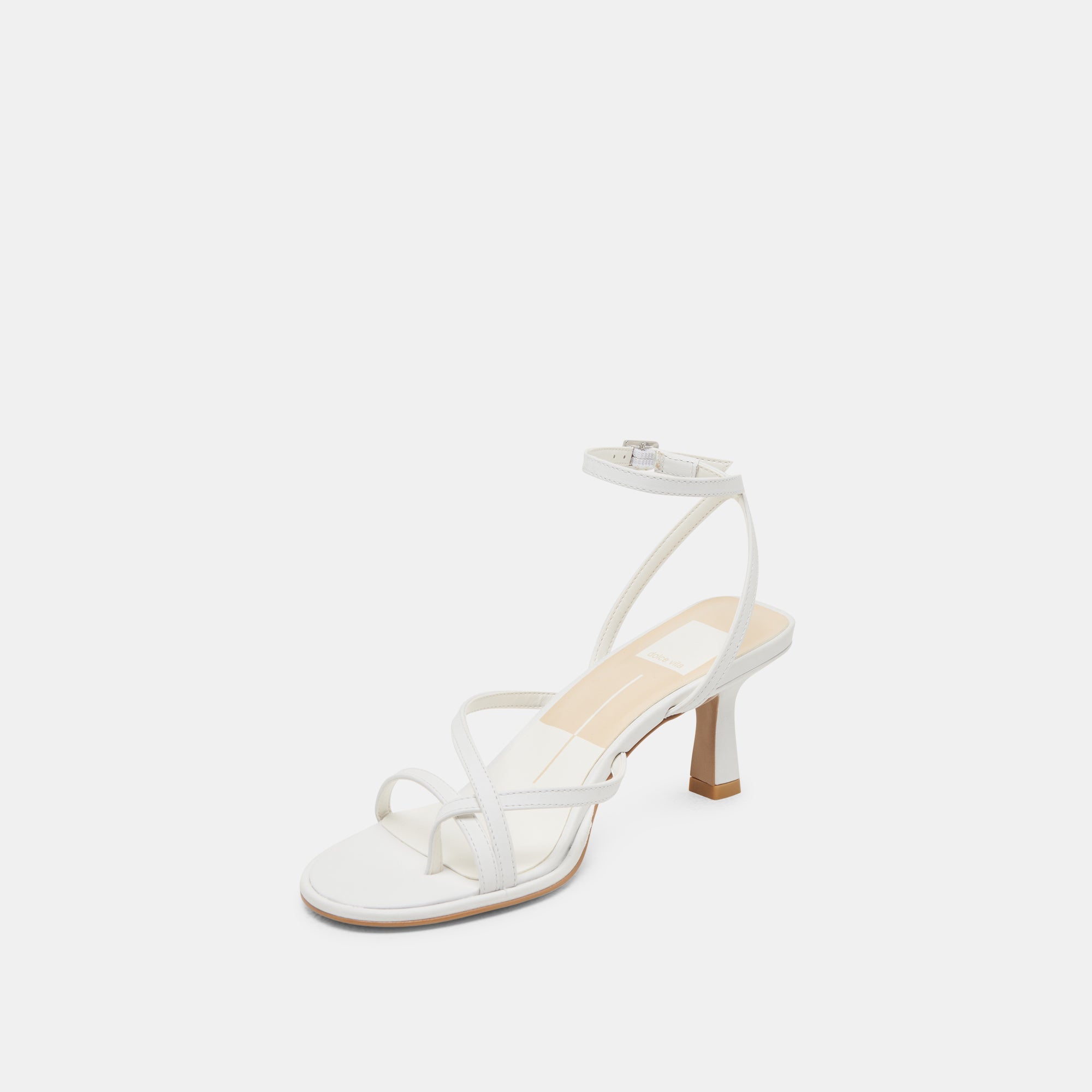 MORAH HEELS TRUE WHITE LEATHER | Women Dolce Vita