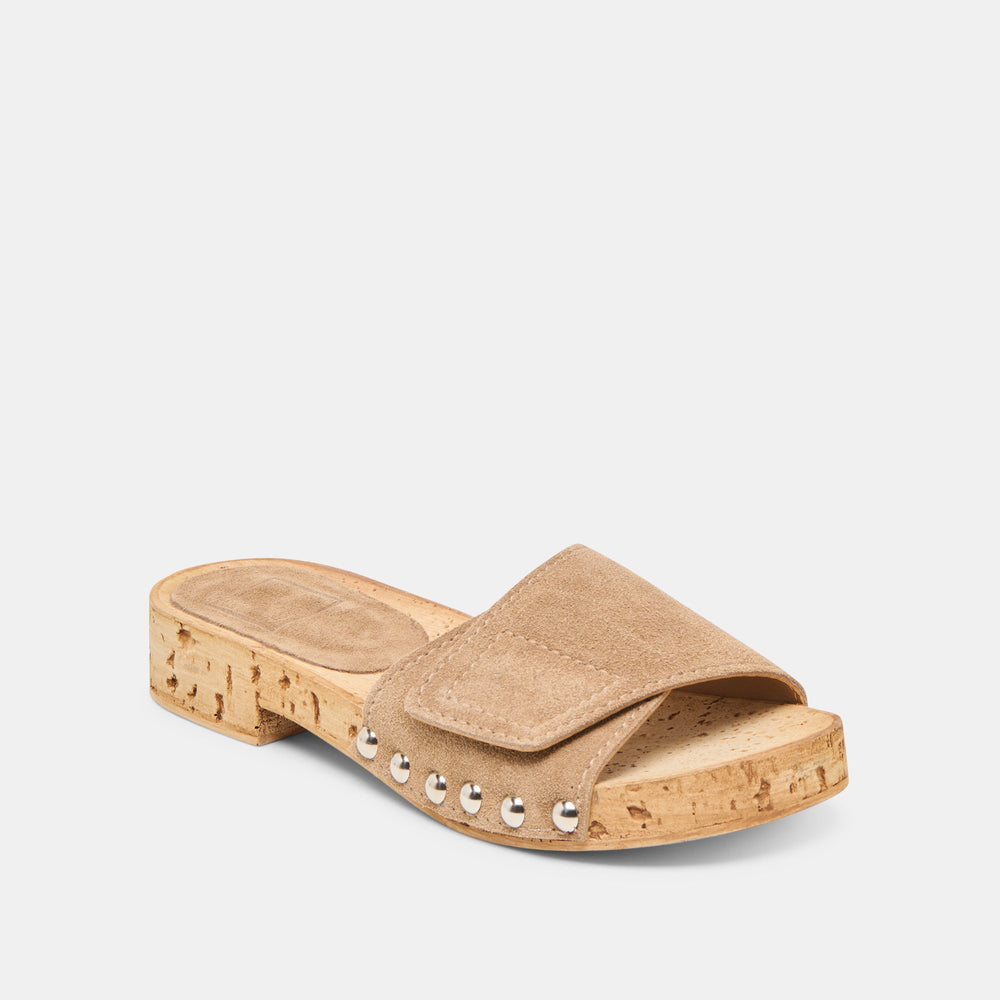 Sandy Taupe Suede Sandals | Dolce Vita Women