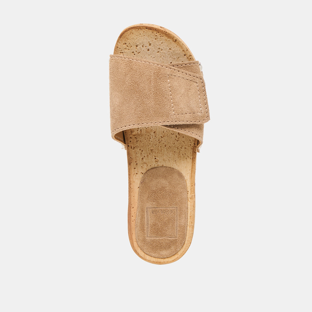 Sandy Taupe Suede Sandals | Dolce Vita Women