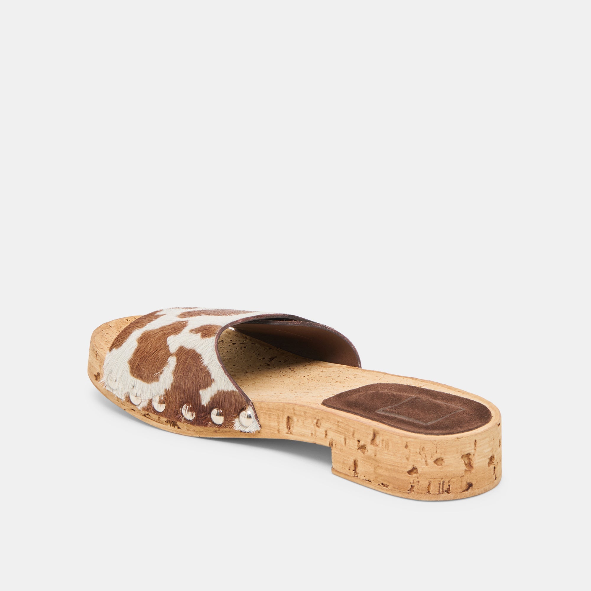 Sandy Cocoa Taurus Calf Hair Sandals | Women Dolce Vita