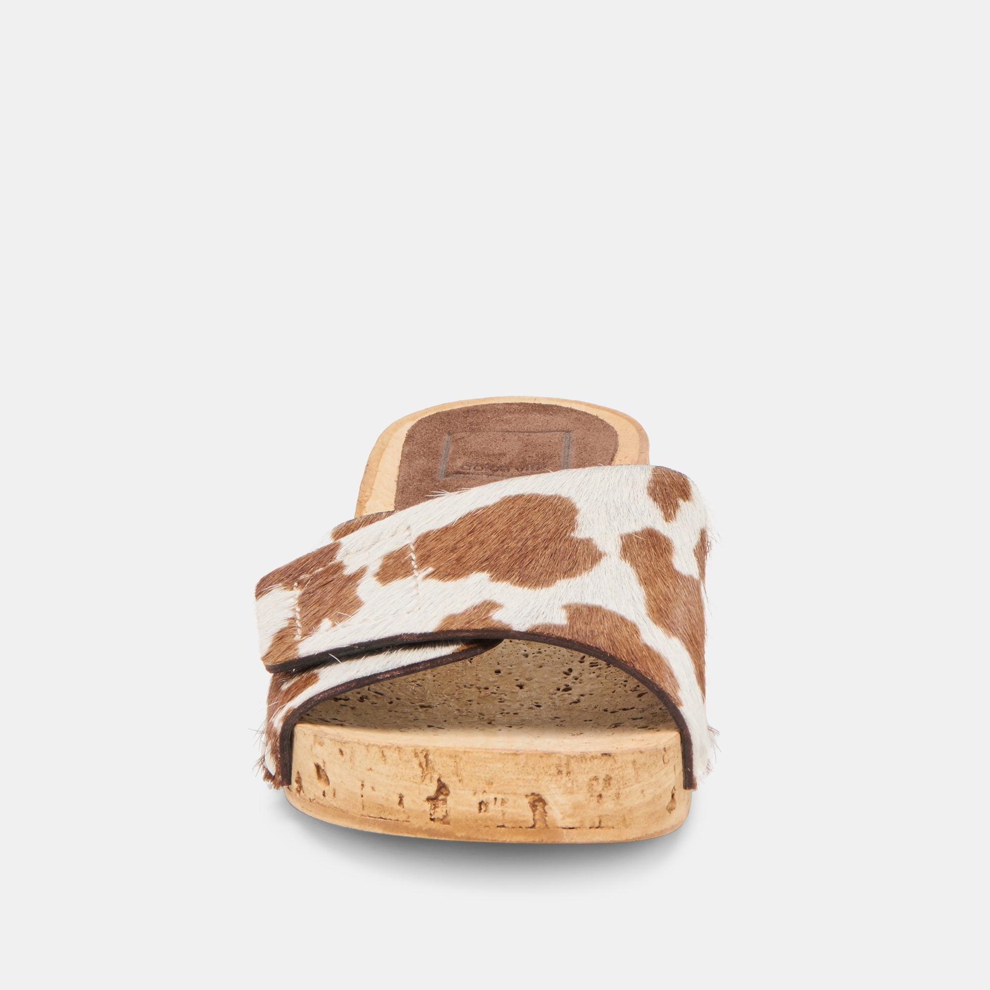 Sandy Cocoa Taurus Calf Hair Sandals | Women Dolce Vita