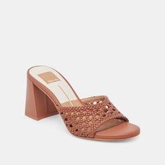 MARGOE HEELS COGNAC WOVEN STELLA | Dolce Vita Women